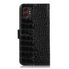 For Samsung Galaxy XCover7 Pro Crocodile Top Layer Cowhide Leather Phone Case(Black) - 3