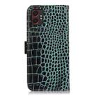 For Samsung Galaxy XCover7 Pro Crocodile Top Layer Cowhide Leather Phone Case(Green) - 3