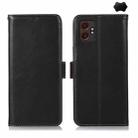 For Samsung Galaxy XCover7 Pro Magnetic Crazy Horse Texture Genuine Leather RFID Phone Case(Black) - 1
