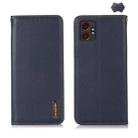 For Samsung Galaxy XCover7 Pro KHAZNEH Nappa Top Layer Cowhide Leather Phone Case(Blue) - 1