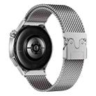 22mm xDfind Milanese Parachute Buckle Stainless Steel Raised Fine Mesh Watch Band(Silver) - 1