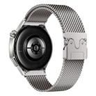 22mm xDfind Milanese Parachute Buckle Stainless Steel Raised Fine Mesh Watch Band(Titanium) - 1