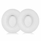 1 Pair Protein Leather Replacement Earpads For Beats Solo3 / Solo2(White) - 1