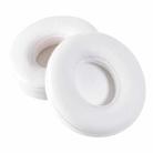 1 Pair Protein Leather Replacement Earpads For Beats Solo3 / Solo2(White) - 2