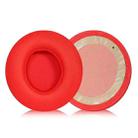 1 Pair Protein Leather Replacement Earpads For Beats Solo3 / Solo2(Red) - 1