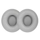 1 Pair Protein Leather Replacement Earpads For Beats Solo3 / Solo2(Grey) - 1