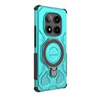 For Redmi Note 14 Pro 5G J-20 Solid Color MagSafe Magnetic TPU+PC Phone Case(Lake Blue) - 3