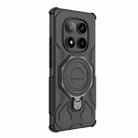 For Redmi Note 14 Pro 5G J-20 Solid Color MagSafe Magnetic TPU+PC Phone Case(Black) - 3