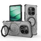 For Redmi Note 14 Pro 5G J-20 Solid Color MagSafe Magnetic TPU+PC Phone Case(Grey) - 1