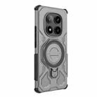 For Redmi Note 14 Pro 5G J-20 Solid Color MagSafe Magnetic TPU+PC Phone Case(Grey) - 3