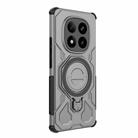 For Redmi Note 14 Pro+ 5G Global J-20 Solid Color MagSafe Magnetic TPU+PC Phone Case(Grey) - 3