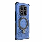 For Redmi Note 14 Pro+ 5G Global J-20 Solid Color MagSafe Magnetic TPU+PC Phone Case(Blue) - 3