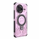 For Redmi K80 J-20 Solid Color MagSafe Magnetic TPU+PC Phone Case(Pink) - 3
