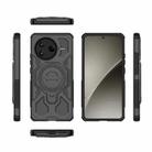 For Redmi K80 J-20 Solid Color MagSafe Magnetic TPU+PC Phone Case(Black) - 2