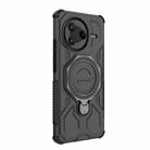 For Redmi K80 J-20 Solid Color MagSafe Magnetic TPU+PC Phone Case(Black) - 3