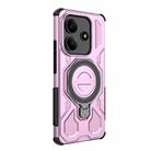 For Redmi Note 14 5G J-20 Solid Color MagSafe Magnetic TPU+PC Phone Case(Pink) - 3