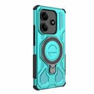 For Redmi Note 14 5G J-20 Solid Color MagSafe Magnetic TPU+PC Phone Case(Lake Blue) - 3