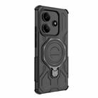 For Redmi Note 14 5G J-20 Solid Color MagSafe Magnetic TPU+PC Phone Case(Black) - 3