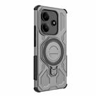 For Redmi Note 14 5G J-20 Solid Color MagSafe Magnetic TPU+PC Phone Case(Grey) - 3