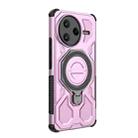 For Redmi K80 Pro 5G J-20 Solid Color MagSafe Magnetic TPU+PC Phone Case(Pink) - 3