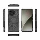 For Redmi K80 Pro 5G J-20 Solid Color MagSafe Magnetic TPU+PC Phone Case(Black) - 2