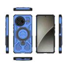 For Redmi K80 Pro 5G J-20 Solid Color MagSafe Magnetic TPU+PC Phone Case(Blue) - 2