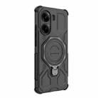 For Redmi Turbo 4 5G J-20 Solid Color MagSafe Magnetic TPU+PC Phone Case(Black) - 3
