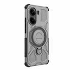 For Redmi Turbo 4 5G J-20 Solid Color MagSafe Magnetic TPU+PC Phone Case(Grey) - 3
