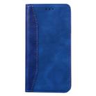For Huawei P20 Lite / Nova 3e Business Stitching Horizontal Flip Leather Case with Double Folding & Bracket & Card Slots & Photo Frame & Wallet(Sapphire Blue) - 2