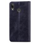 For Huawei P20 Lite / Nova 3e Business Stitching Horizontal Flip Leather Case with Double Folding & Bracket & Card Slots & Photo Frame & Wallet(Black) - 3