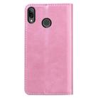 For Huawei P20 Lite / Nova 3e Business Stitching Horizontal Flip Leather Case with Double Folding & Bracket & Card Slots & Photo Frame & Wallet(Rose Gold) - 3