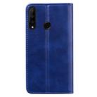 For Huawei P30 Lite Business Stitching Horizontal Flip Leather Case with Double Folding & Bracket & Card Slots & Photo Frame & Wallet(Sapphire Blue) - 3