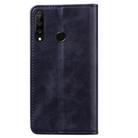 For Huawei P30 Lite Business Stitching Horizontal Flip Leather Case with Double Folding & Bracket & Card Slots & Photo Frame & Wallet(Black) - 3