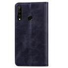 For Huawei Nova 4e Business Stitching Horizontal Flip Leather Case with Double Folding & Bracket & Card Slots & Photo Frame & Wallet(Black) - 3