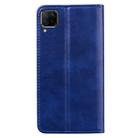 For Huawei Nova 6 SE Business Stitching Horizontal Flip Leather Case with Double Folding & Bracket & Card Slots & Photo Frame & Wallet(Sapphire Blue) - 3