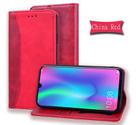 For Huawei P Smart (2019) Business Stitching Horizontal Flip Leather Case with Double Folding & Bracket & Card Slots & Photo Frame & Wallet(Red) - 1