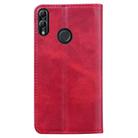 For Huawei P Smart (2019) Business Stitching Horizontal Flip Leather Case with Double Folding & Bracket & Card Slots & Photo Frame & Wallet(Red) - 3