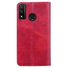 For Huawei P Smart (2020) Business Stitching Horizontal Flip Leather Case with Double Folding & Bracket & Card Slots & Photo Frame & Wallet(Red) - 3
