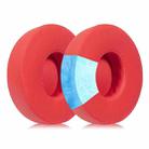 1 Pair Ice Feeling Gel Replacement Earpads For Beats Solo3 / Solo2(Red) - 1