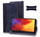 For Huawei Y7 Pro (2019) Business Stitching Horizontal Flip Leather Case with Double Folding & Bracket & Card Slots & Photo Frame & Wallet(Black) - 1