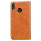 For Huawei Y7 Prime (2019) Business Stitching Horizontal Flip Leather Case with Double Folding & Bracket & Card Slots & Photo Frame & Wallet(Brown) - 2