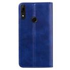 For Huawei Y9 Prime (2019) Business Stitching Horizontal Flip Leather Case with Double Folding & Bracket & Card Slots & Photo Frame & Wallet(Sapphire Blue) - 3