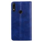 For Huawei P Smart Z Business Stitching Horizontal Flip Leather Case with Double Folding & Bracket & Card Slots & Photo Frame & Wallet(Sapphire Blue) - 3