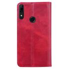 For Huawei P Smart Z Business Stitching Horizontal Flip Leather Case with Double Folding & Bracket & Card Slots & Photo Frame & Wallet(Red) - 3