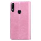 For Huawei P Smart Z Business Stitching Horizontal Flip Leather Case with Double Folding & Bracket & Card Slots & Photo Frame & Wallet(Rose Gold) - 3