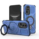 For Huawei nova 12 5G J-20 Solid Color MagSafe Magnetic TPU+PC Phone Case(Blue) - 1