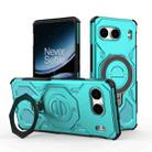 For OnePlus Nord 4 5G Global J-20 Solid Color MagSafe Magnetic TPU+PC Phone Case(Lake Blue) - 1
