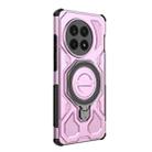 For OnePlus Ace 5 5G J-20 Solid Color MagSafe Magnetic TPU+PC Phone Case(Pink) - 3