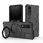 For OnePlus Ace 5 Ultra 5G / Nord 5 J-20 Solid Color MagSafe Magnetic TPU+PC Phone Case(Black) - 1