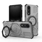 For OnePlus Ace 5 Ultra 5G / Nord 5 J-20 Solid Color MagSafe Magnetic TPU+PC Phone Case(Grey) - 1